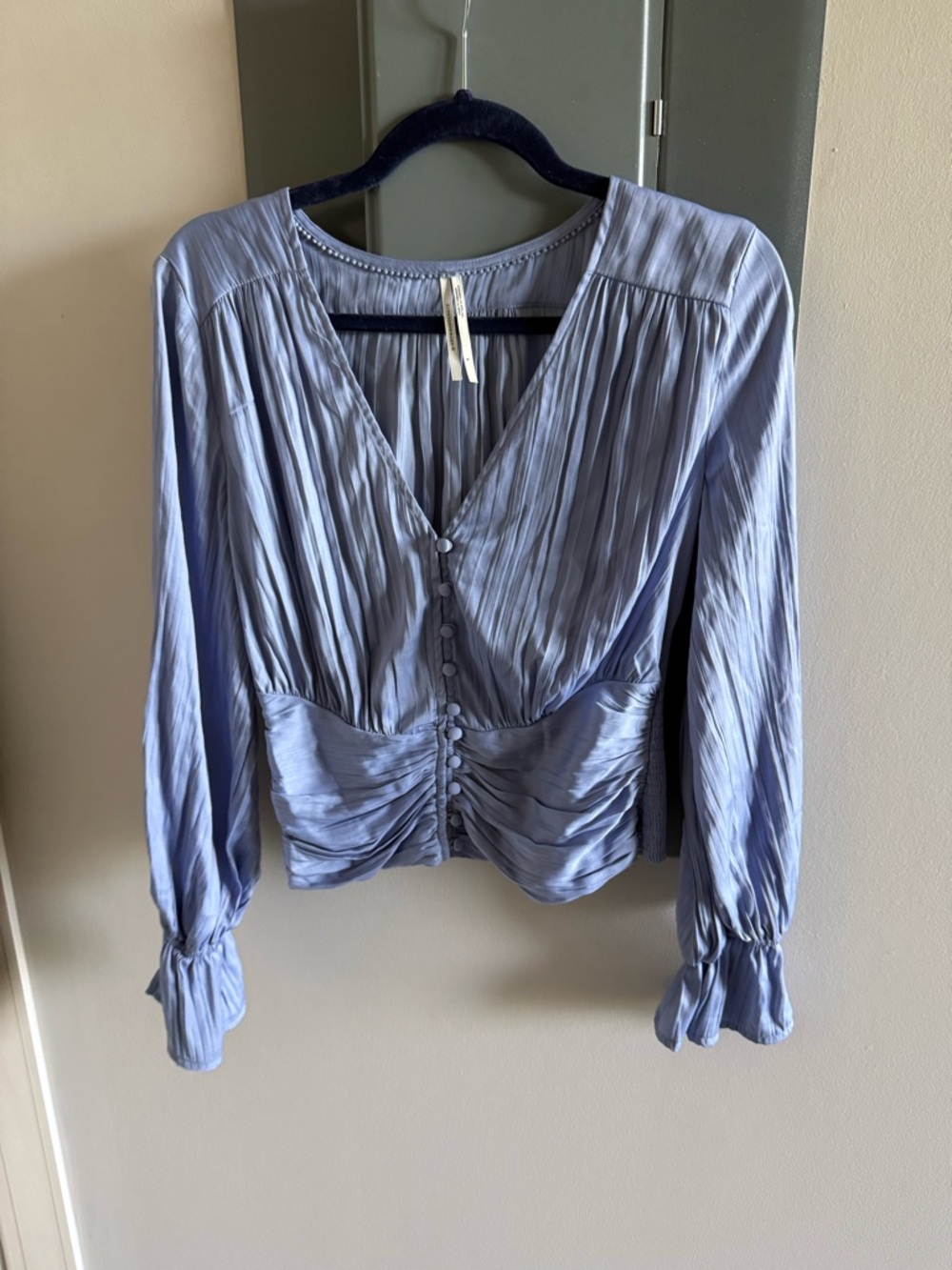 Anthropologie Blue Top